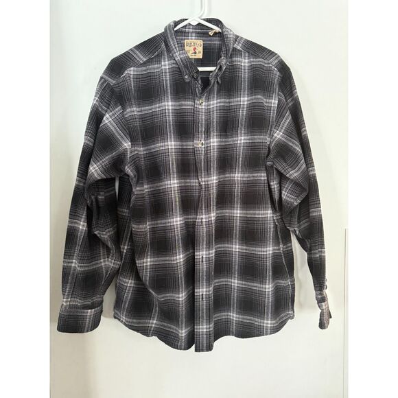 RedHead Brand Co Men's XL Flannel Shirt Black white Plaid - Picture 1 of 6